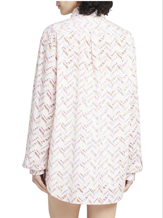 Missoni - Eyelet Embroidery Long Sleeve Shirt