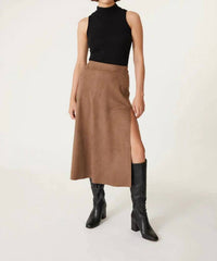 Level99 - Uma Faux Suede Skirt