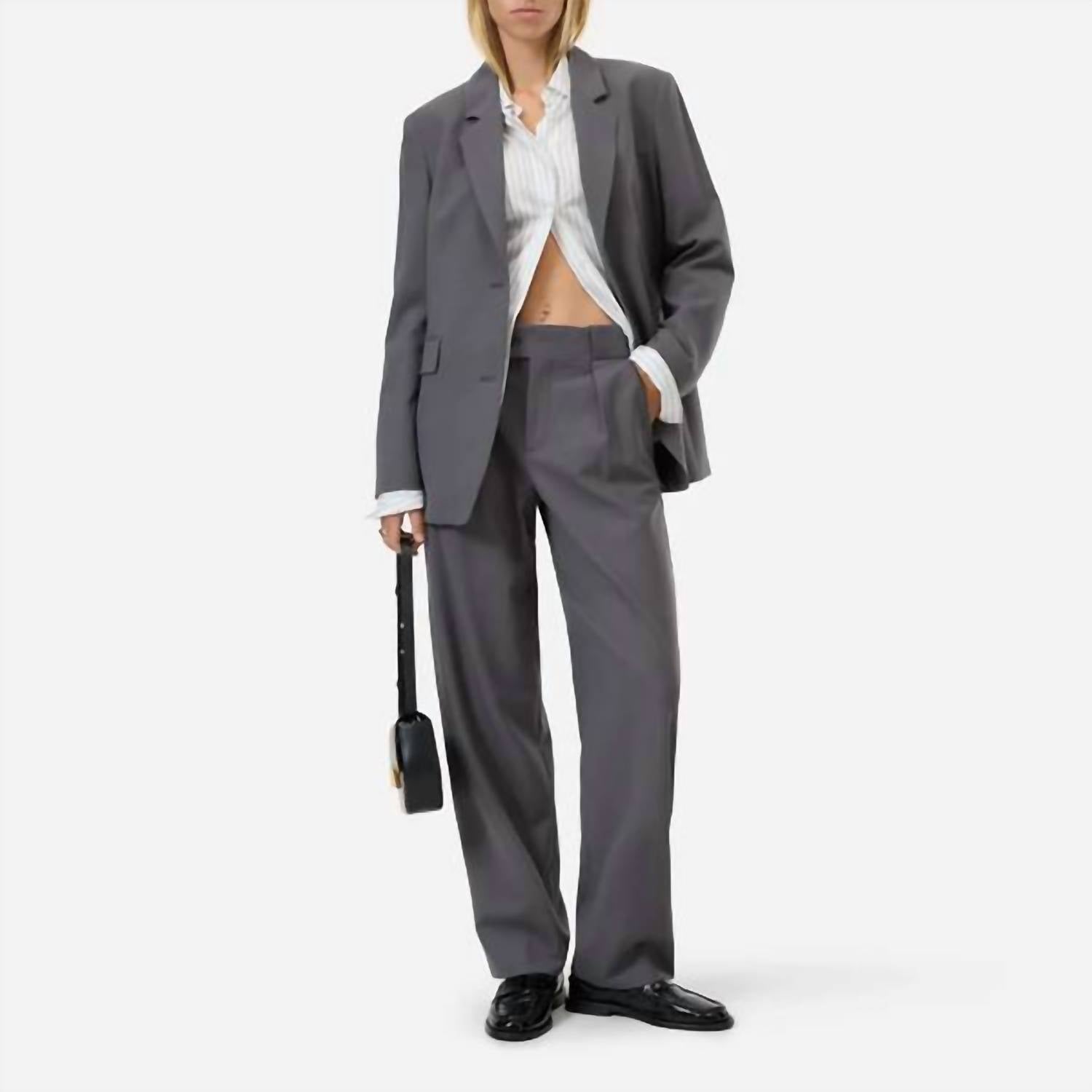 CLOSED Mawson Straight-Leg Trouser Pant in led grey - women's pants - view 6