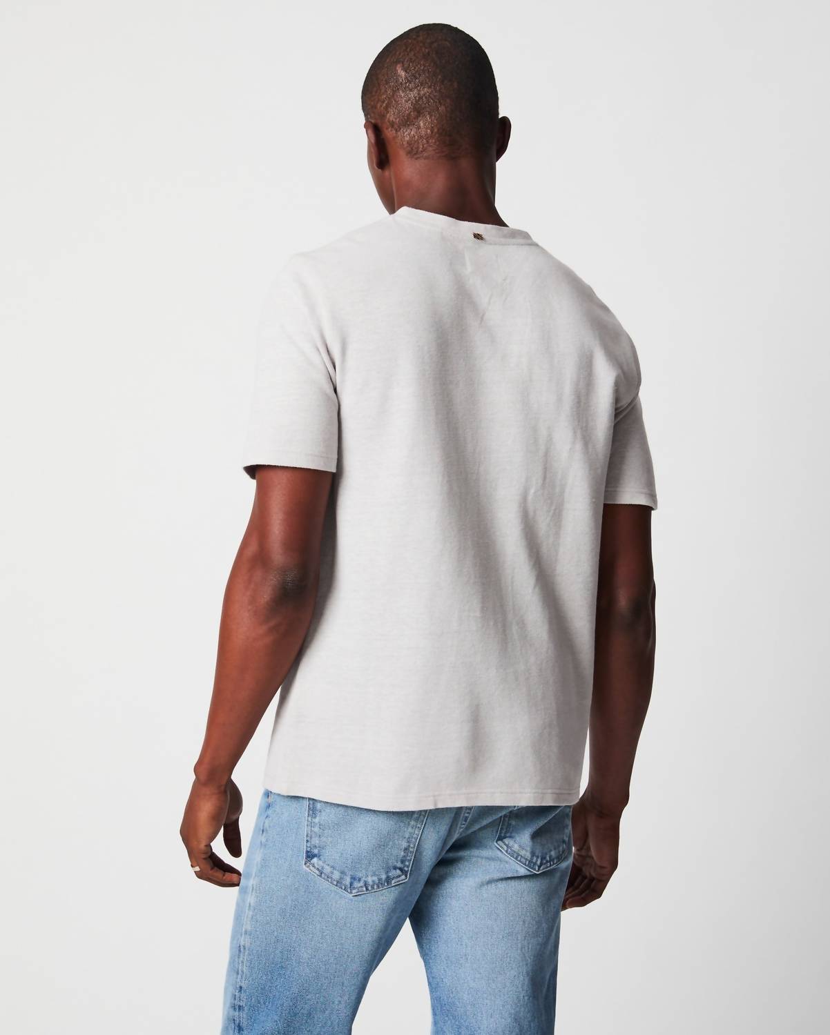 Billy Reid - Short Sleeve Hemp Cotton Henley Tee
