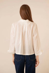 Bailey Rose - Cleo Lace Button Down Shirt