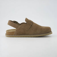 Cushionaire - Women's Brooklyn Suede Slides With Adjustable Buckles