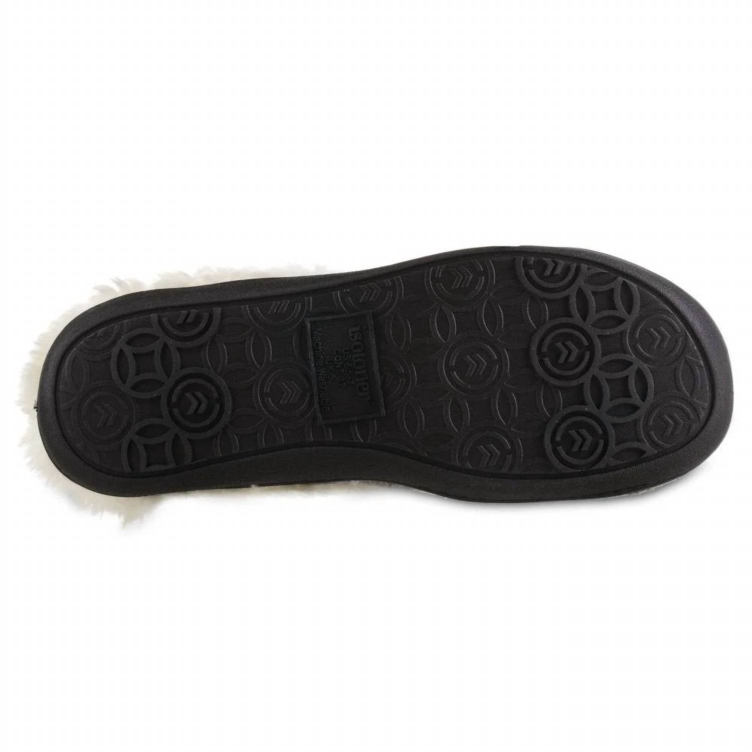 Isotoner - Women's Diamond Sweater Knit Hoodback Slipper