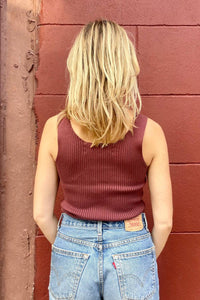 Rose Velvet - Kate Pima Cotton Rib Tank Top