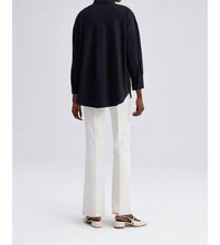 Touche Prive - Embroidered Front Oversized Shirt