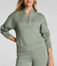 Spanx - Shawl Collar Half Zip Top
