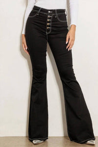 Vibrant M.I.U - High Rise Flare Jeans