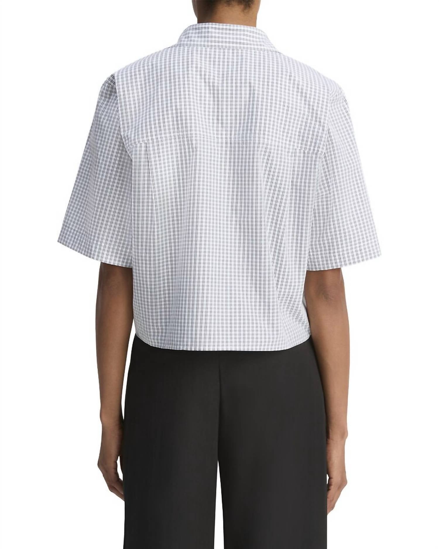 Vince - Cropped Check Shirt