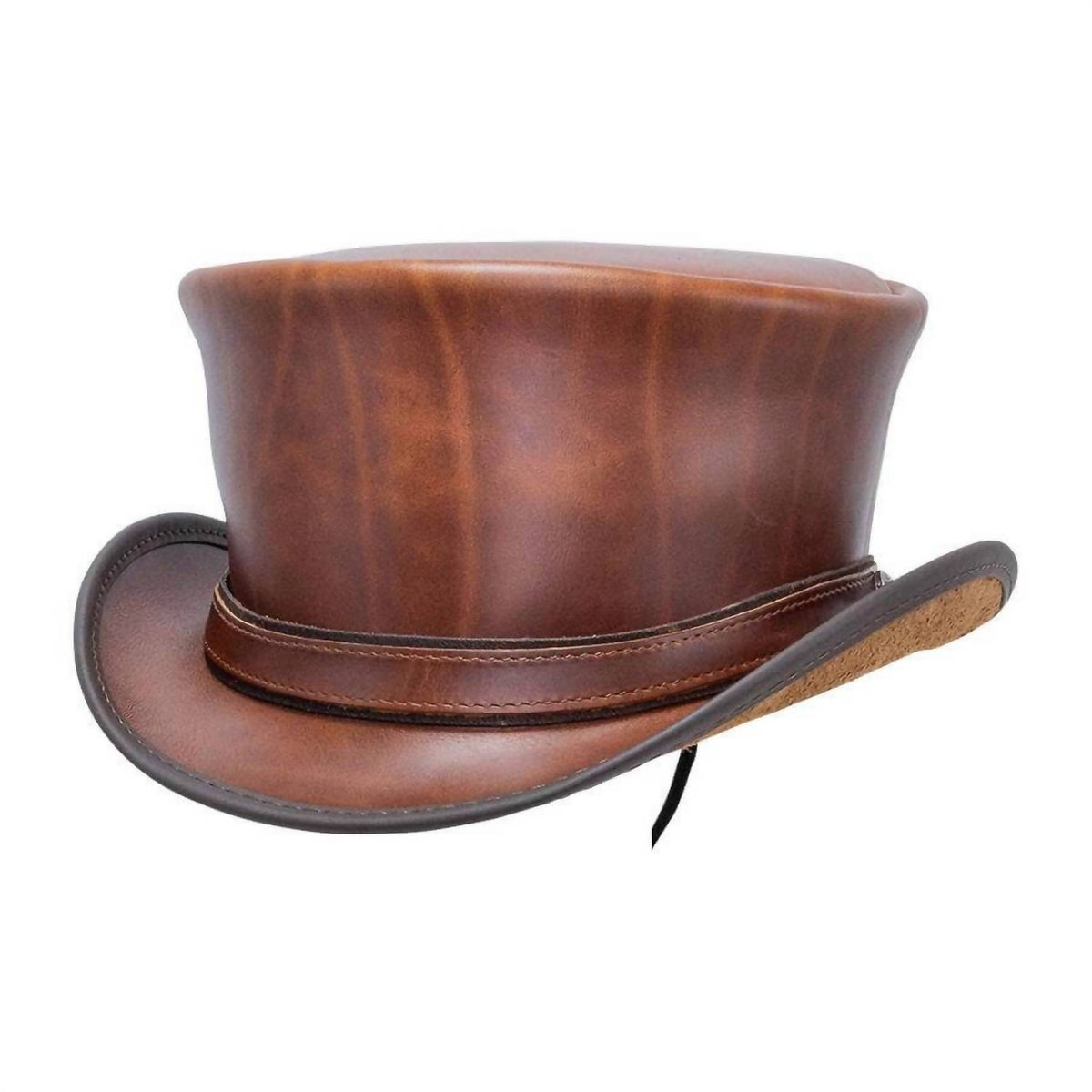 American Hat Makers - Men's Genuine Leather Top Hat