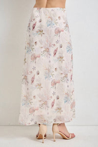 Polagram - Coral Reef Print Midi Skirt