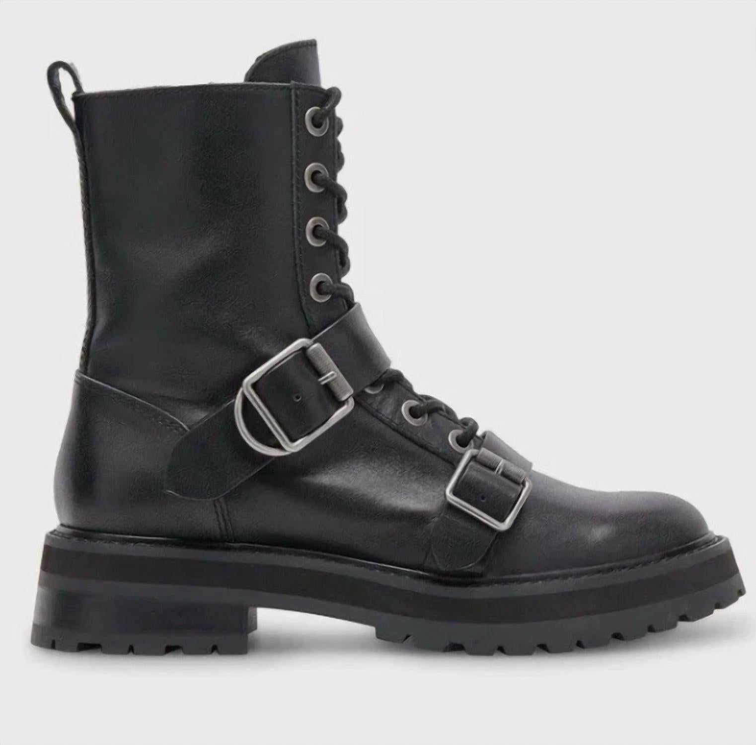 Dolce Vita - Women's Lug Sole Leather Combat Boots