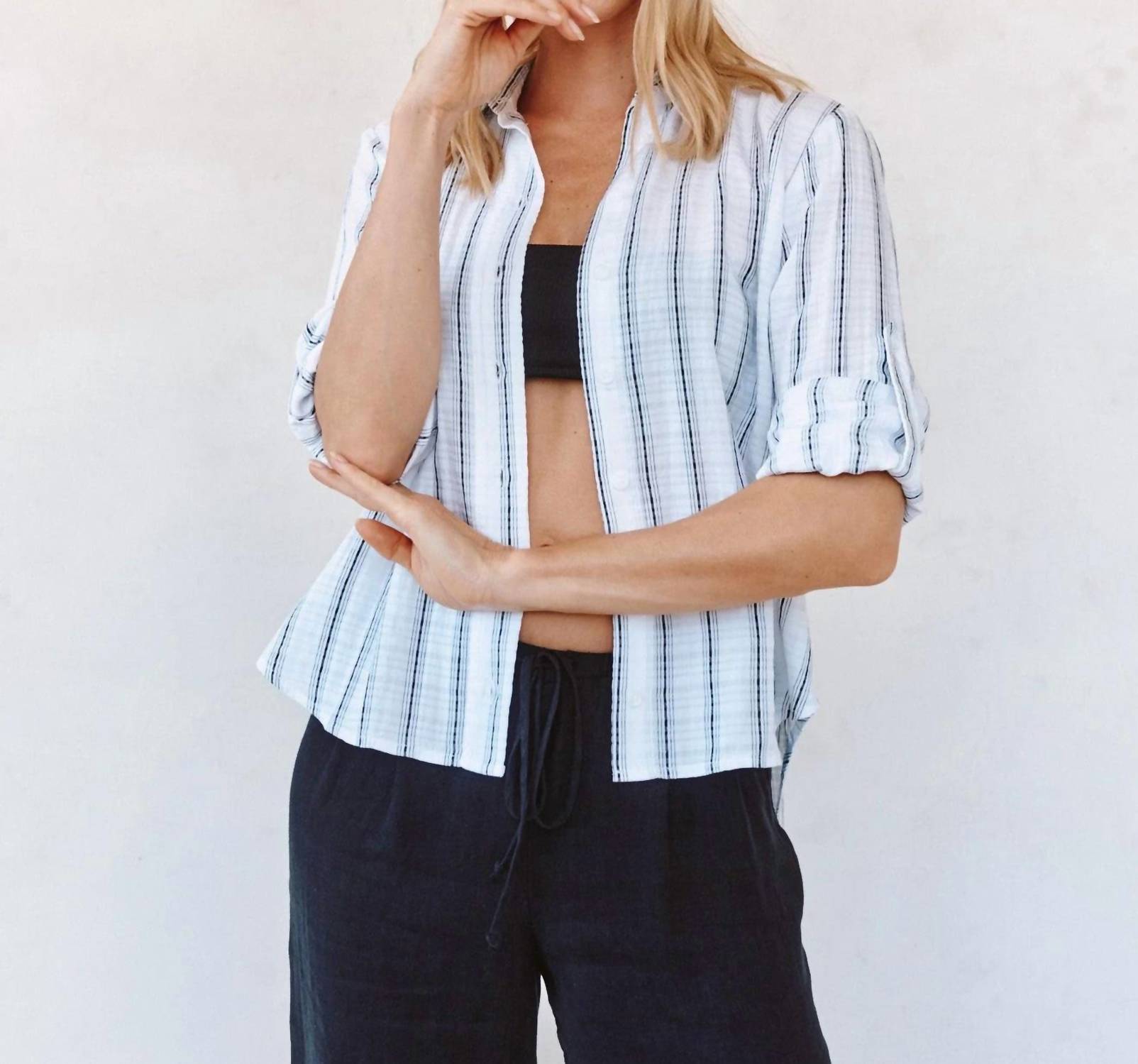 Bella Dahl - Clean Split Back Button Down Shirt