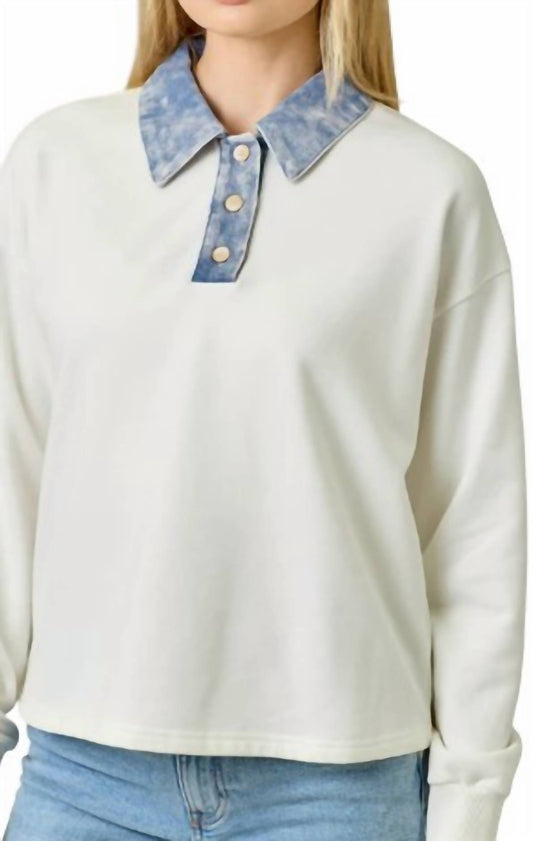 Mystree - Denim Polo Shirt