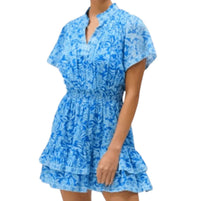 ALLISON NEW YORK Clara dress in blue - women's dress - detail view