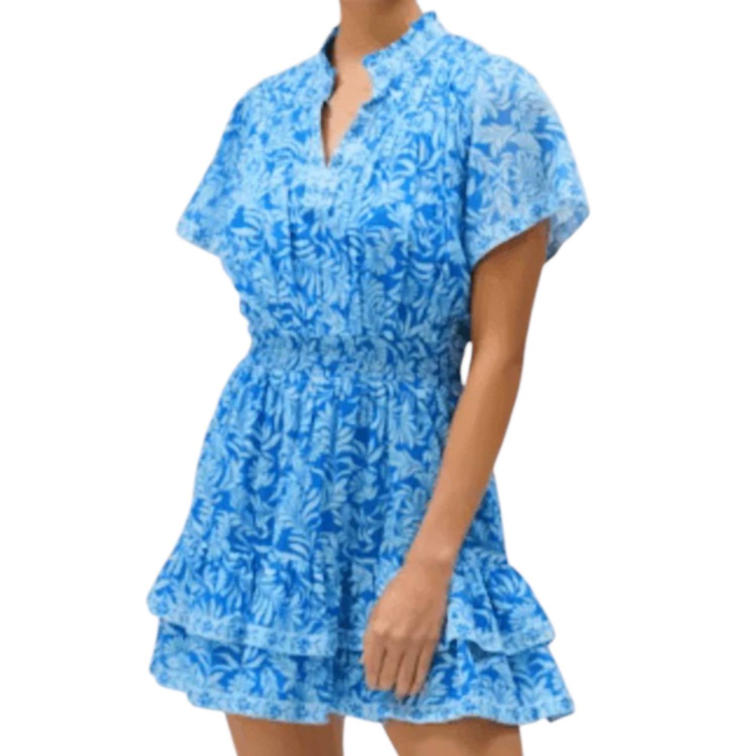 ALLISON NEW YORK Clara dress in blue - women's dress - detail view