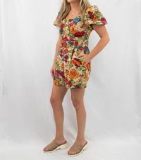 Entro - Grandma's Couch Floral Print Romper
