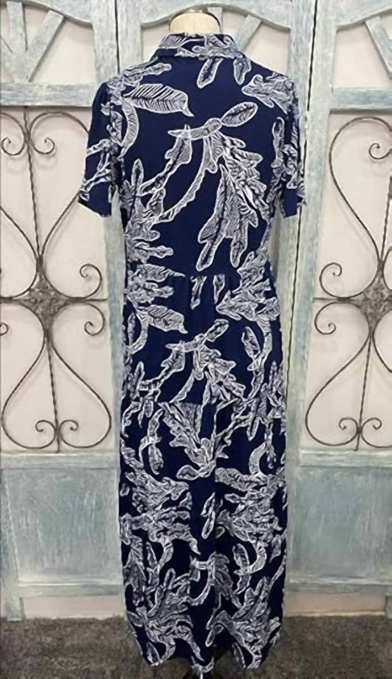 La Mer Luxe - Women's Knit Shortsleeve Desiree Maxi Dress
