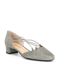 J. Renee Women's Charolet Strappy Dress Pump in dance glitter - women's heels