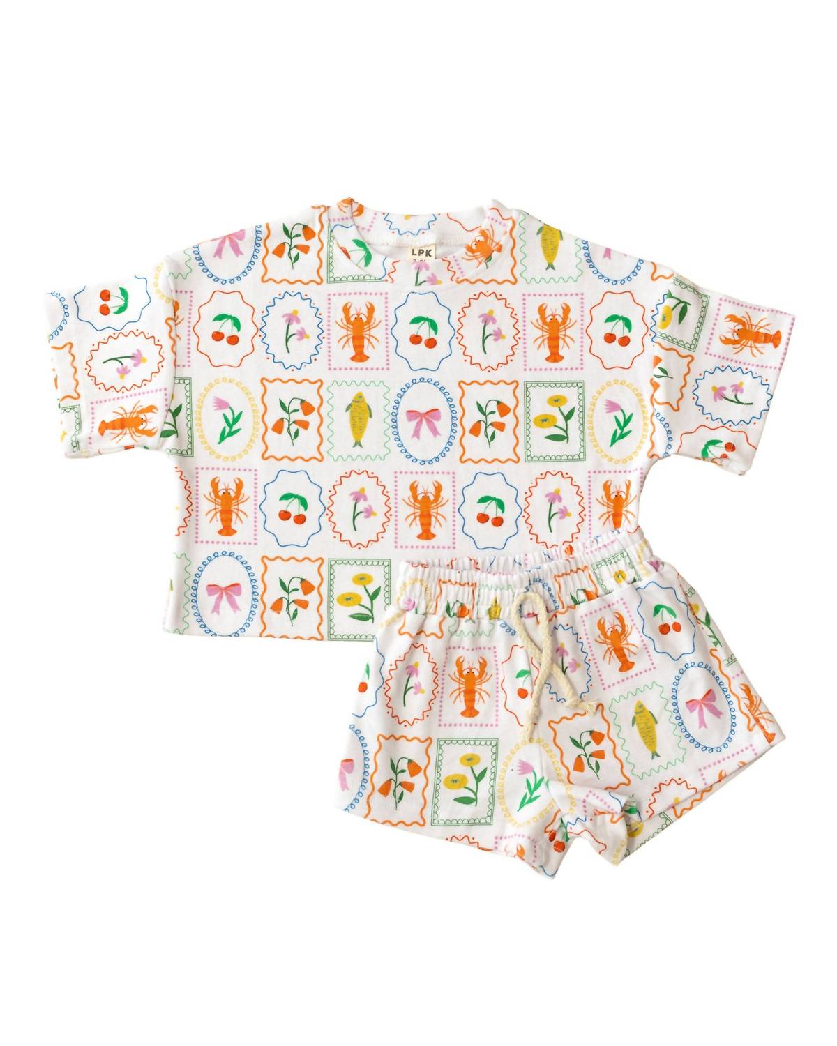Lucky Panda Kids - Kids Whimsy Summer Shorts Set