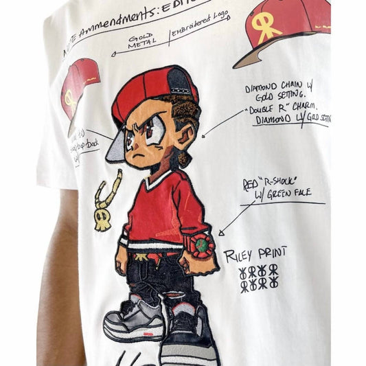 Dekryptic - Boondocks Riley Blueprints Embroidered T Shirt