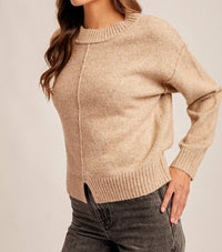 Hem & Thread - Josie Center Seam Slit Front Sweater