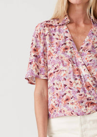 Lovestitch - Brinley Floral Surplice Wrap Top