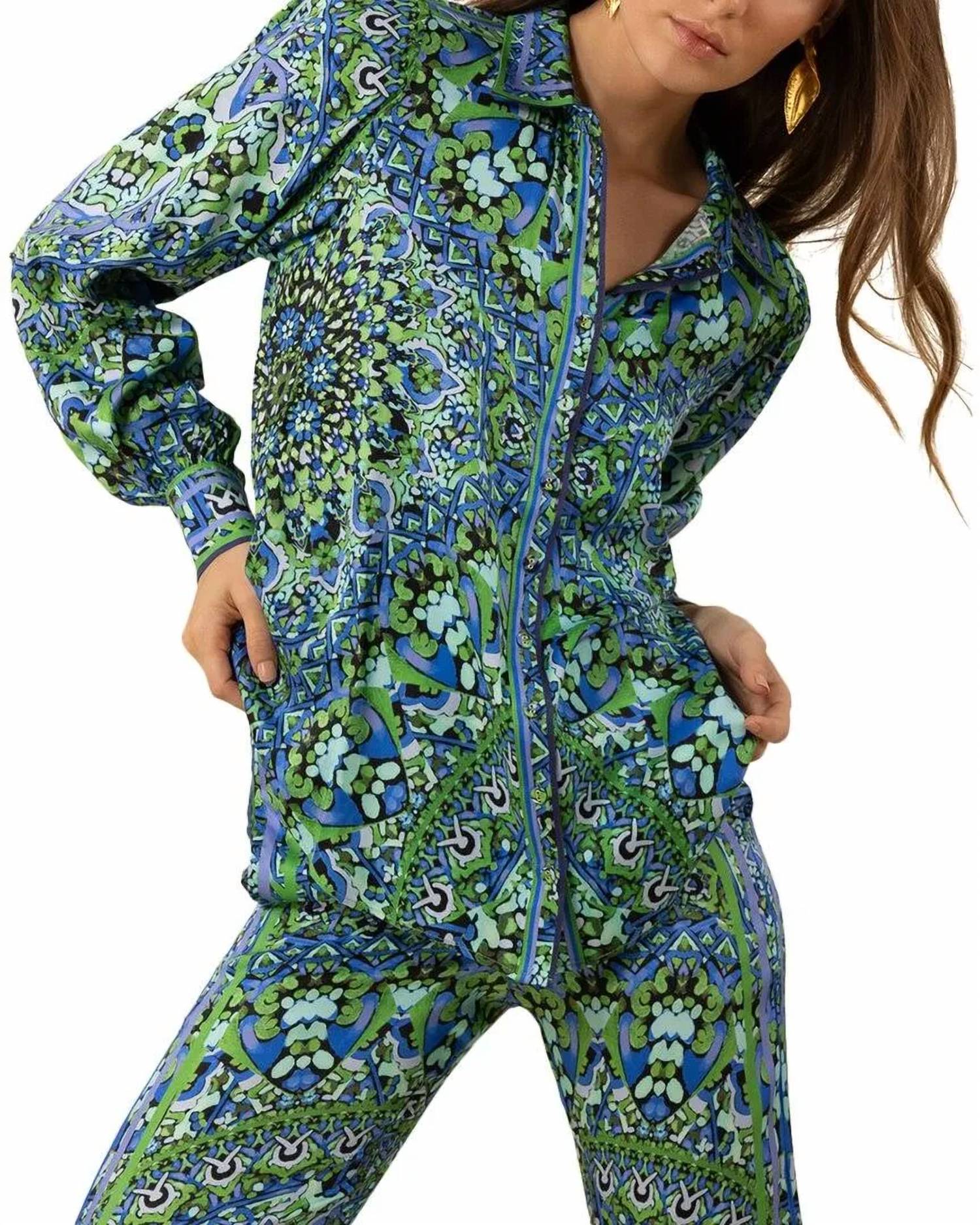 Hale Bob - Kyla Twill Long Sleeve Top