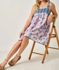 Mystree - Boho Babydoll Mini Dress