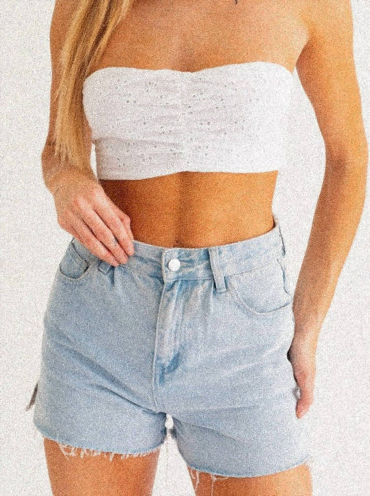 Le Lis - Pacific Bandeau Eyelet Top