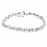 Allyanna Gifts - Women's Moissanite Infinity Tennis Bracelet