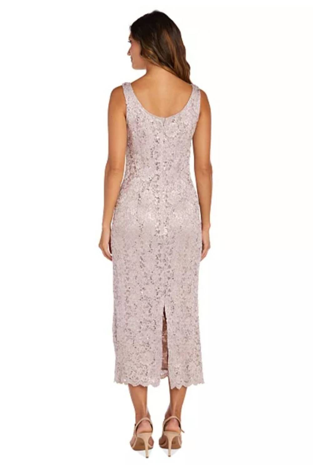 R&M Richards - Sequin Lace Two-piece Jacket Dress