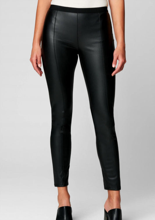 Vegan Leather Pull-On Pant