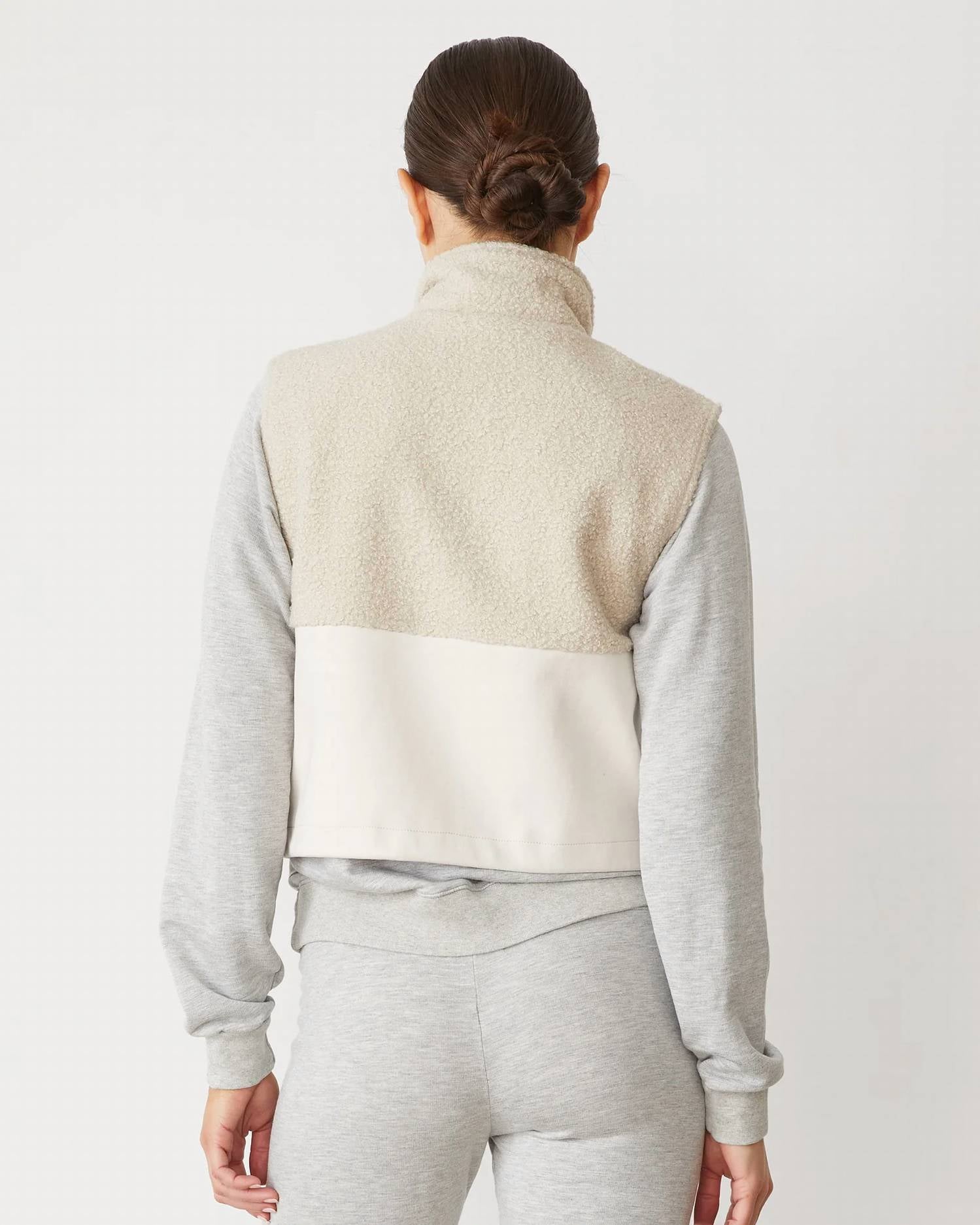 Monrow - Sherpa Zip Up Vest