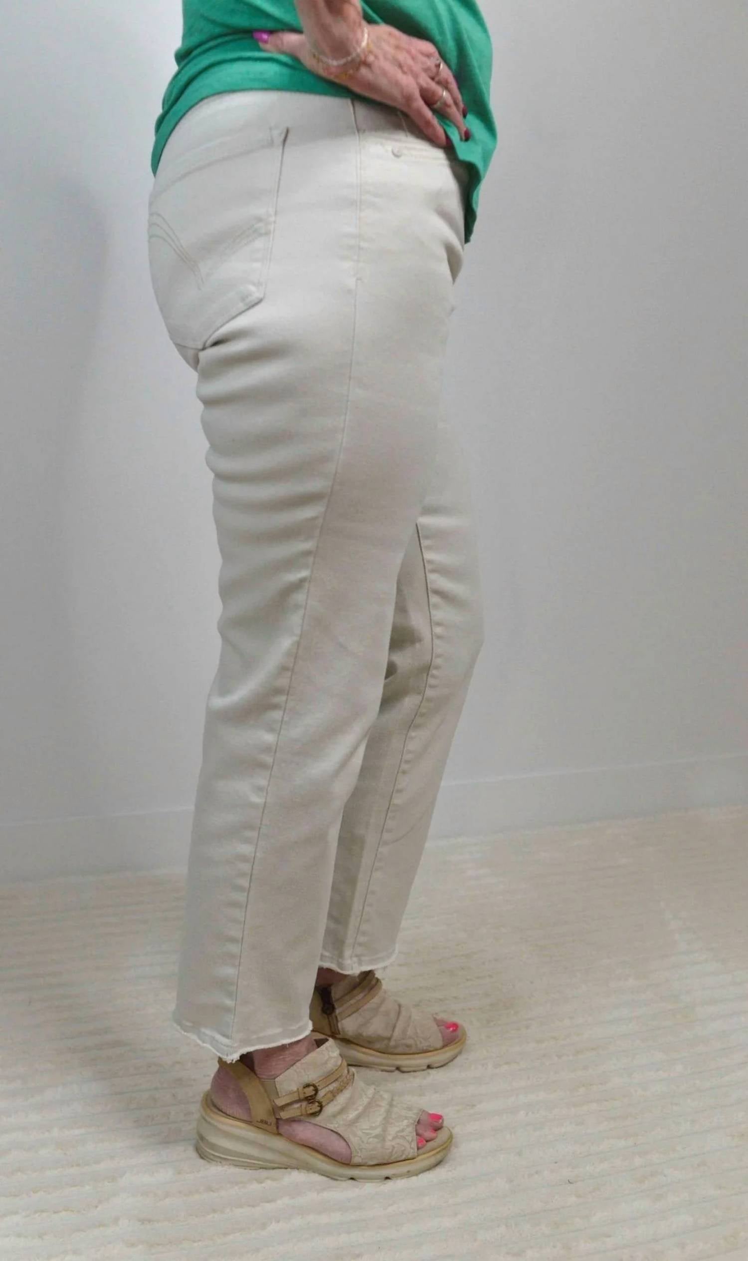 Democracy - Pale Stone Slim Straight Pants