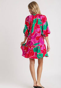 Umgee - Color Snap Printed Dress