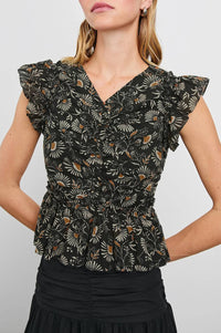 Rails - Cali Flutter Sleeve Blouse