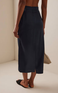 Heirlome - Lexi Silk Satin Midi Skirt
