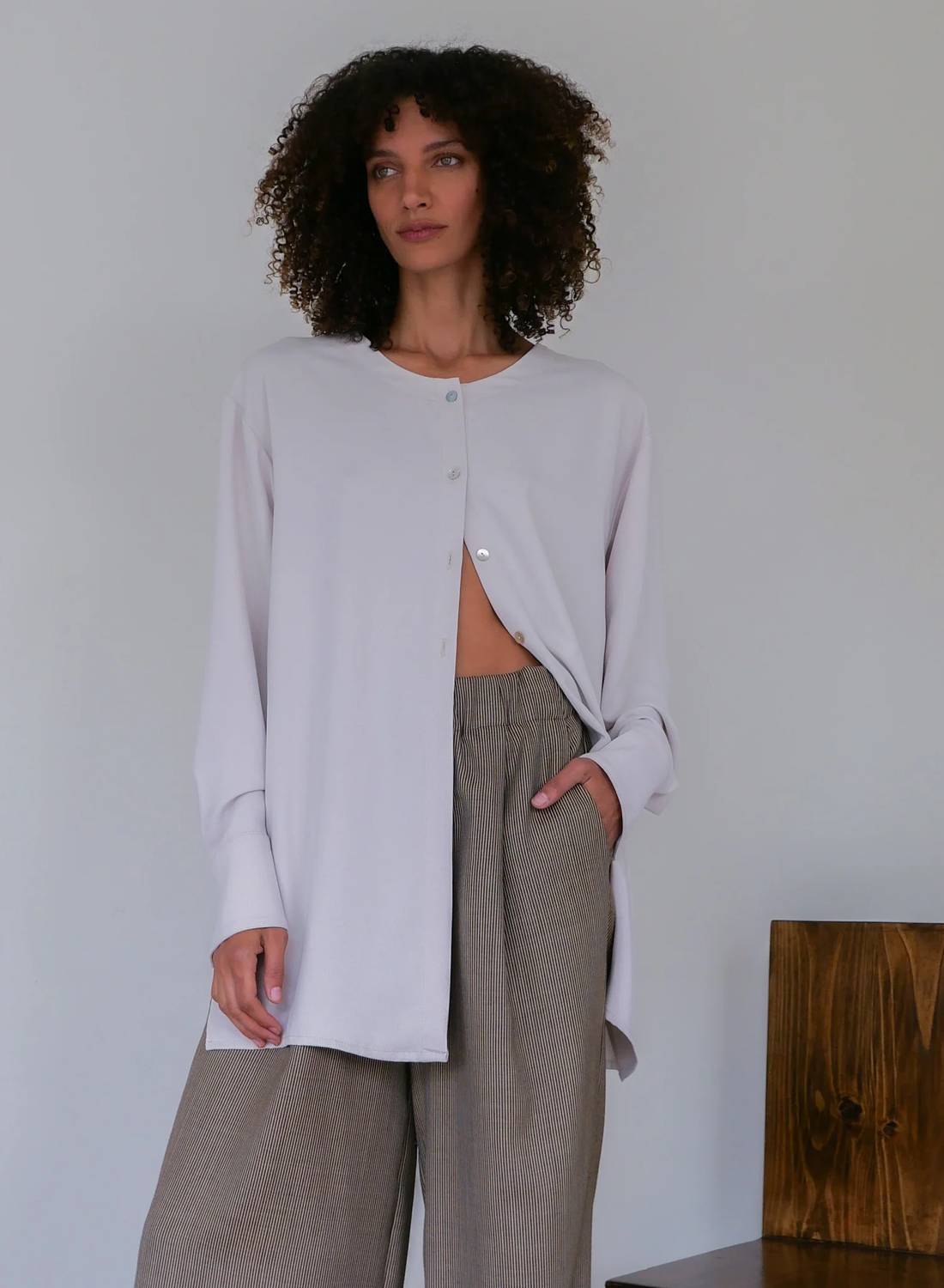 Sloan - Crepe Cardigan Blouse