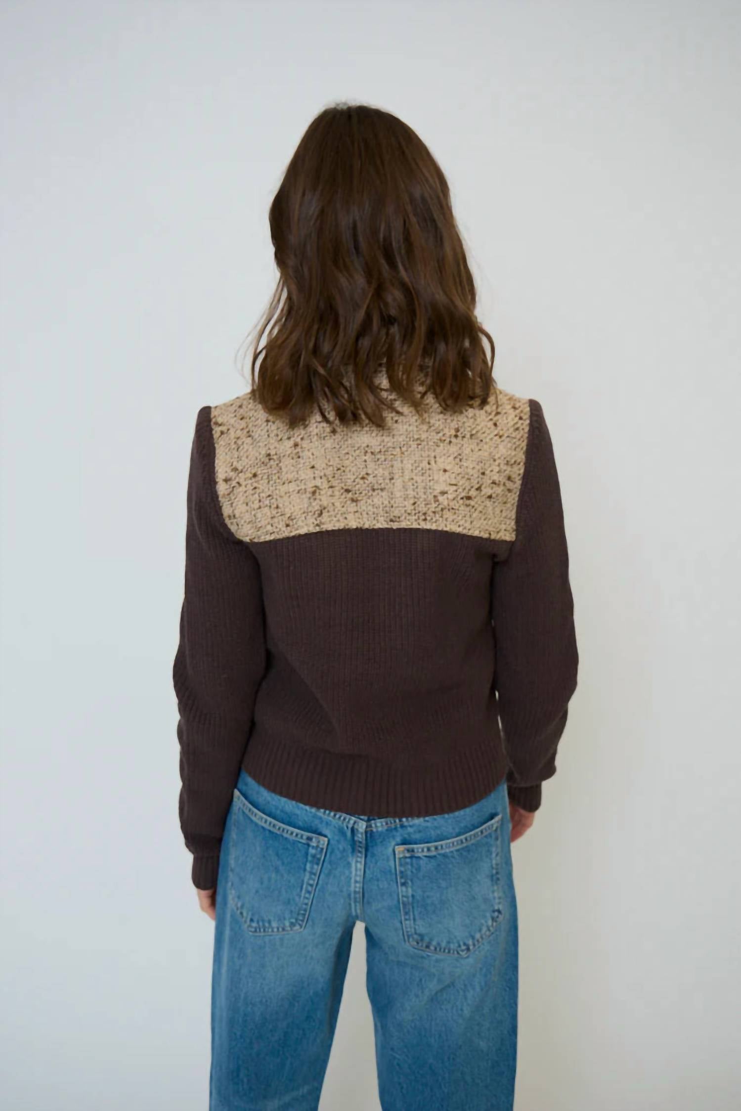 Central Park West - Halsey Tweed And Sweater Jacket