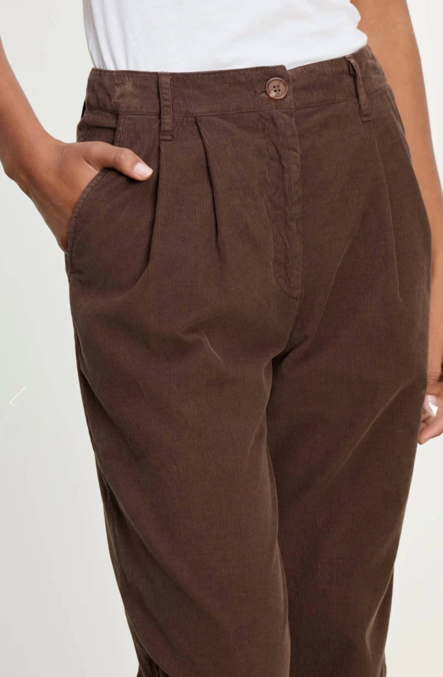 Velvet by Graham & Spencer Gail Relaxed Trousers in bark - women's pants - view 4