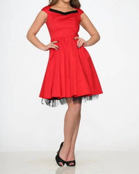 Orchid Bloom - Trim Swing Dress