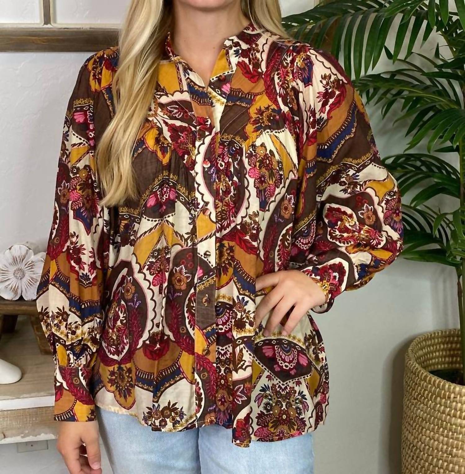 Ee:Some - Amber Button Down Top