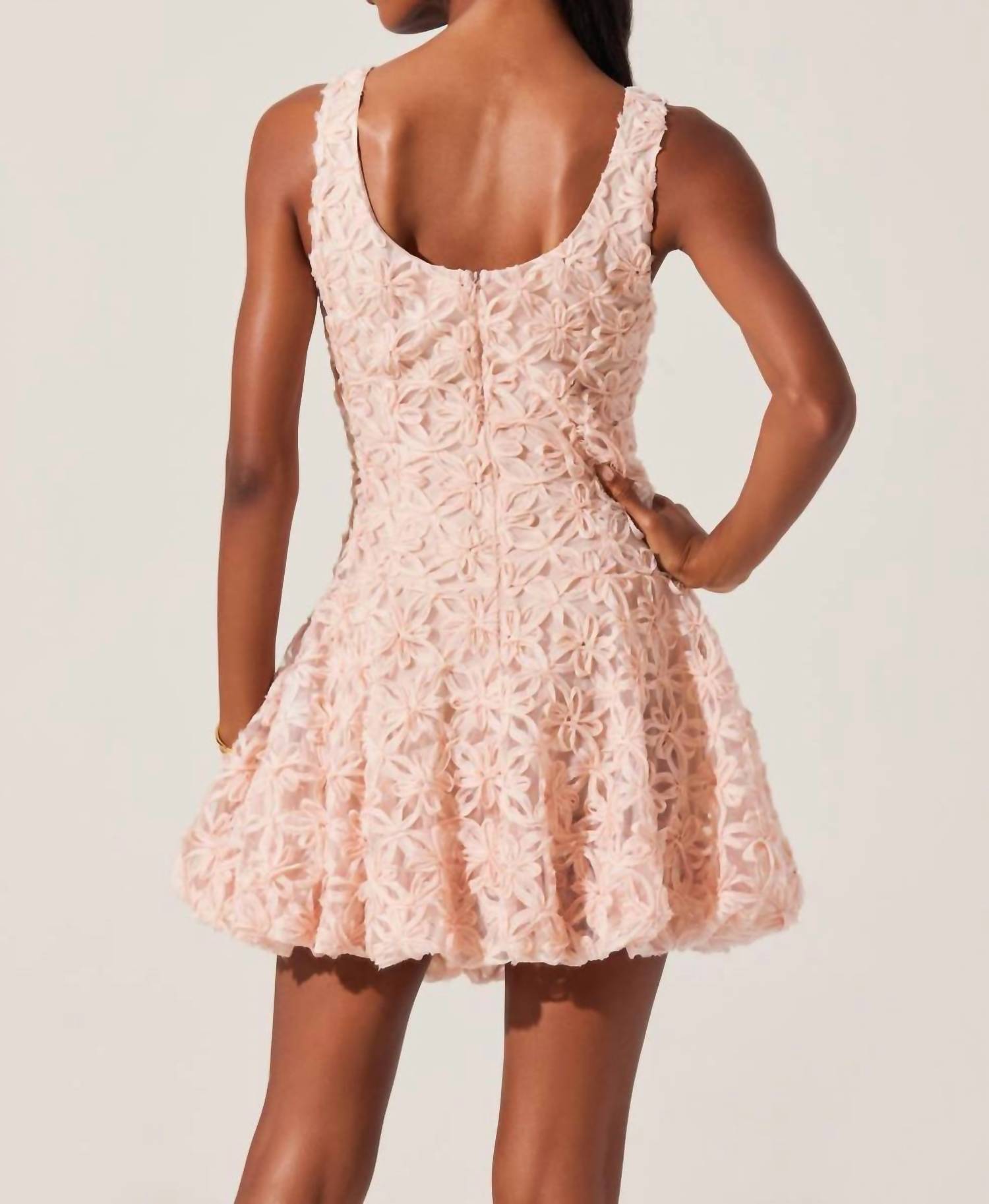 Astr - Fable Floral Bubble Mini Dress