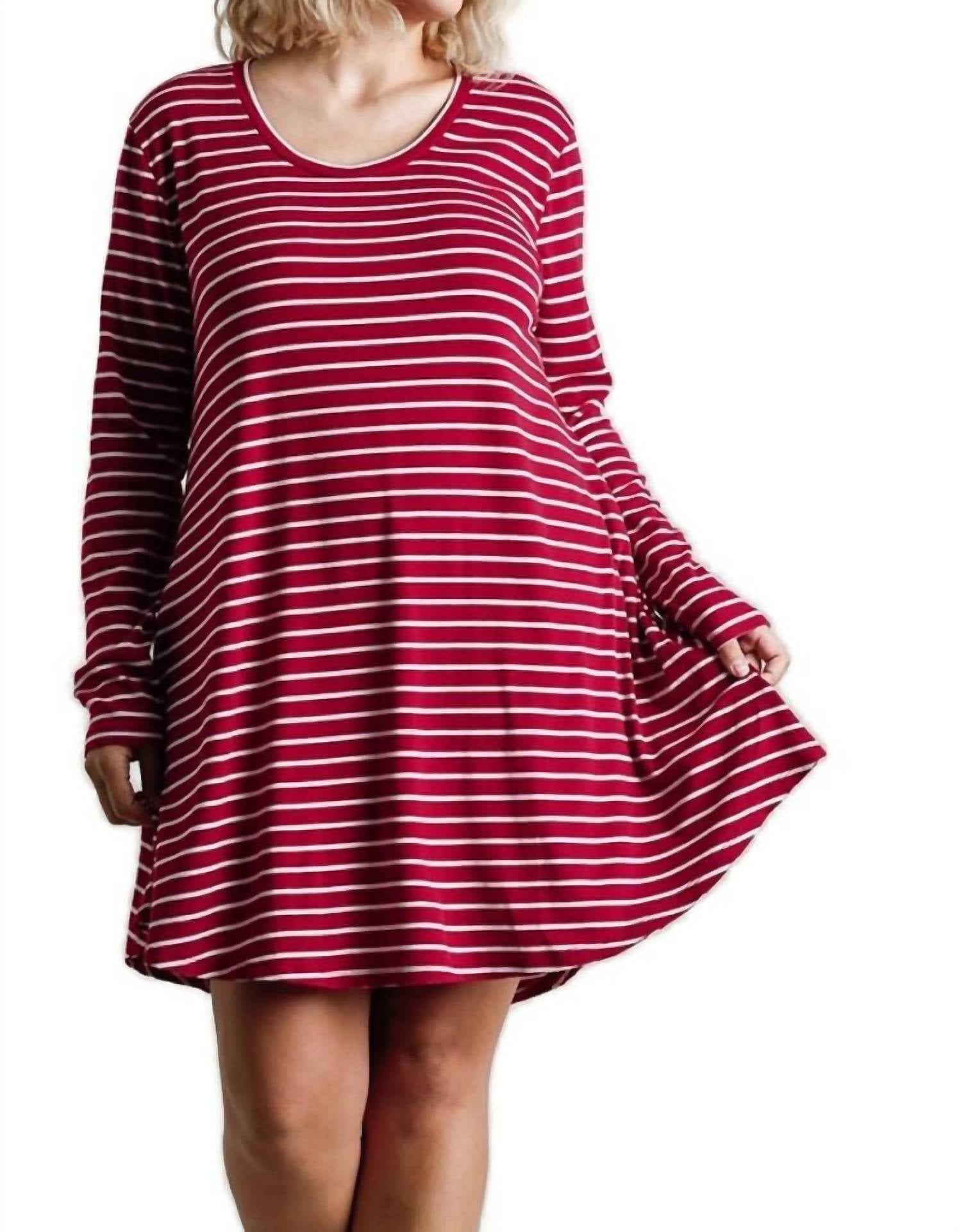 Umgee - Striped Casual Dress