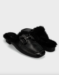 Vaneli - Women's Skyla Faux Fur-lined Loafer Mule