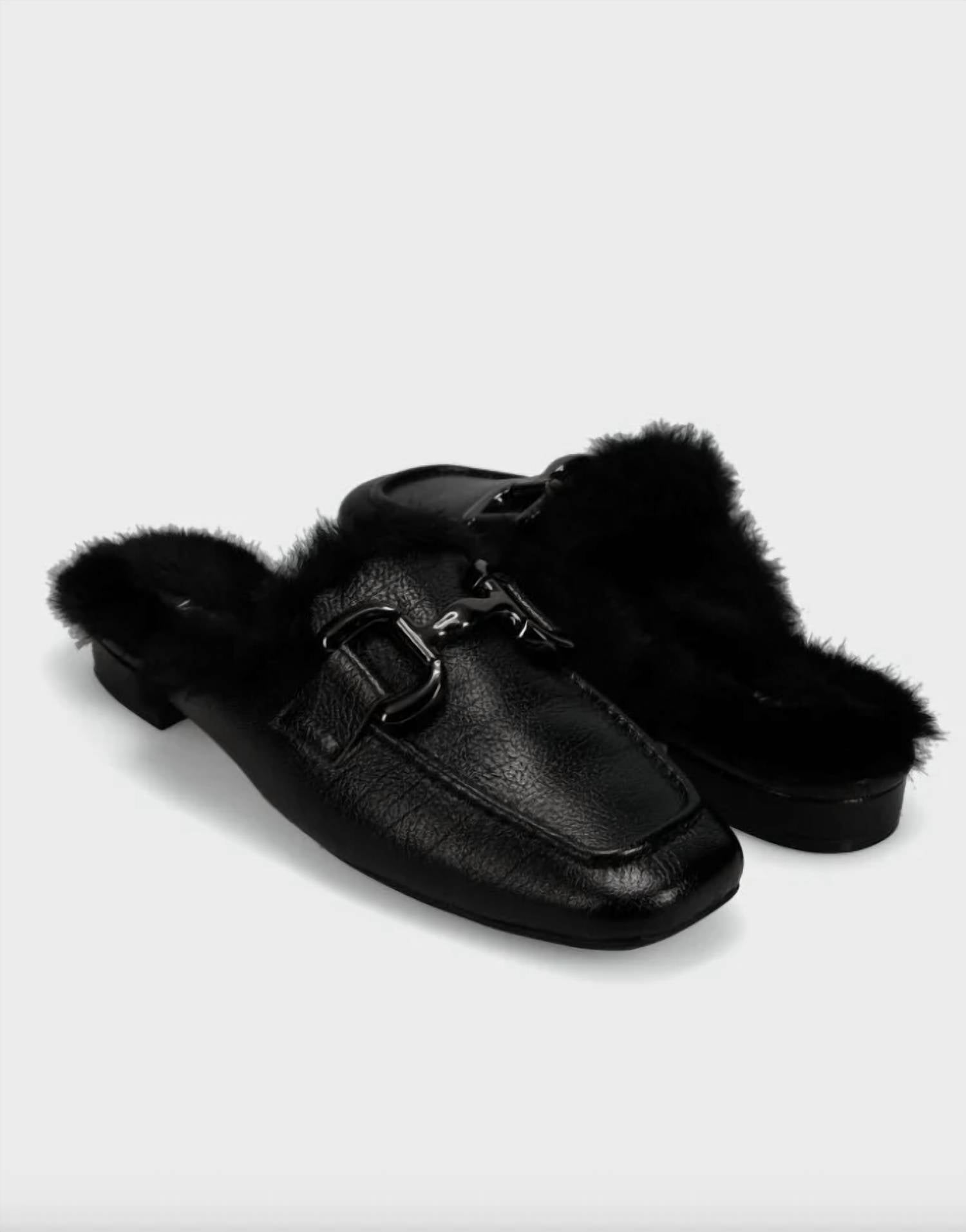 Vaneli - Women's Skyla Faux Fur-lined Loafer Mule