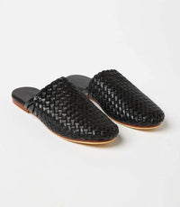 Village Thrive - Women's Braided Leather Mules