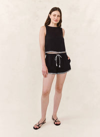 Bella Dahl - Sleeveless Fray Trim Tank Top
