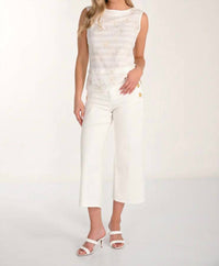 Frank Lyman - Wynessa Wide Leg Cropped Trousers