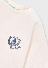 Mayoral - Printed Scarf T-shirt
